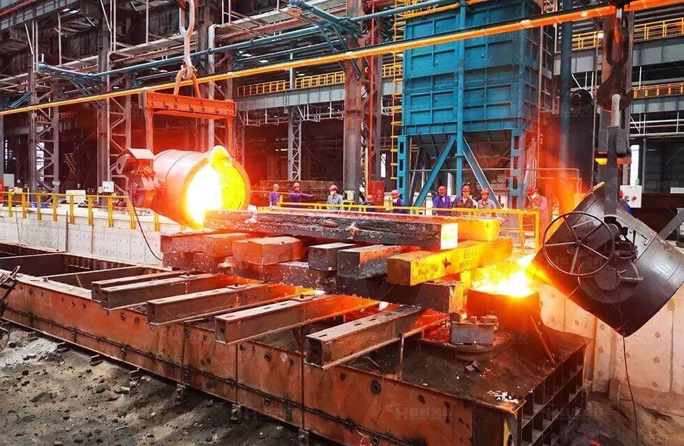 Hongcheng Foundry successfully cast 50 tons of castings