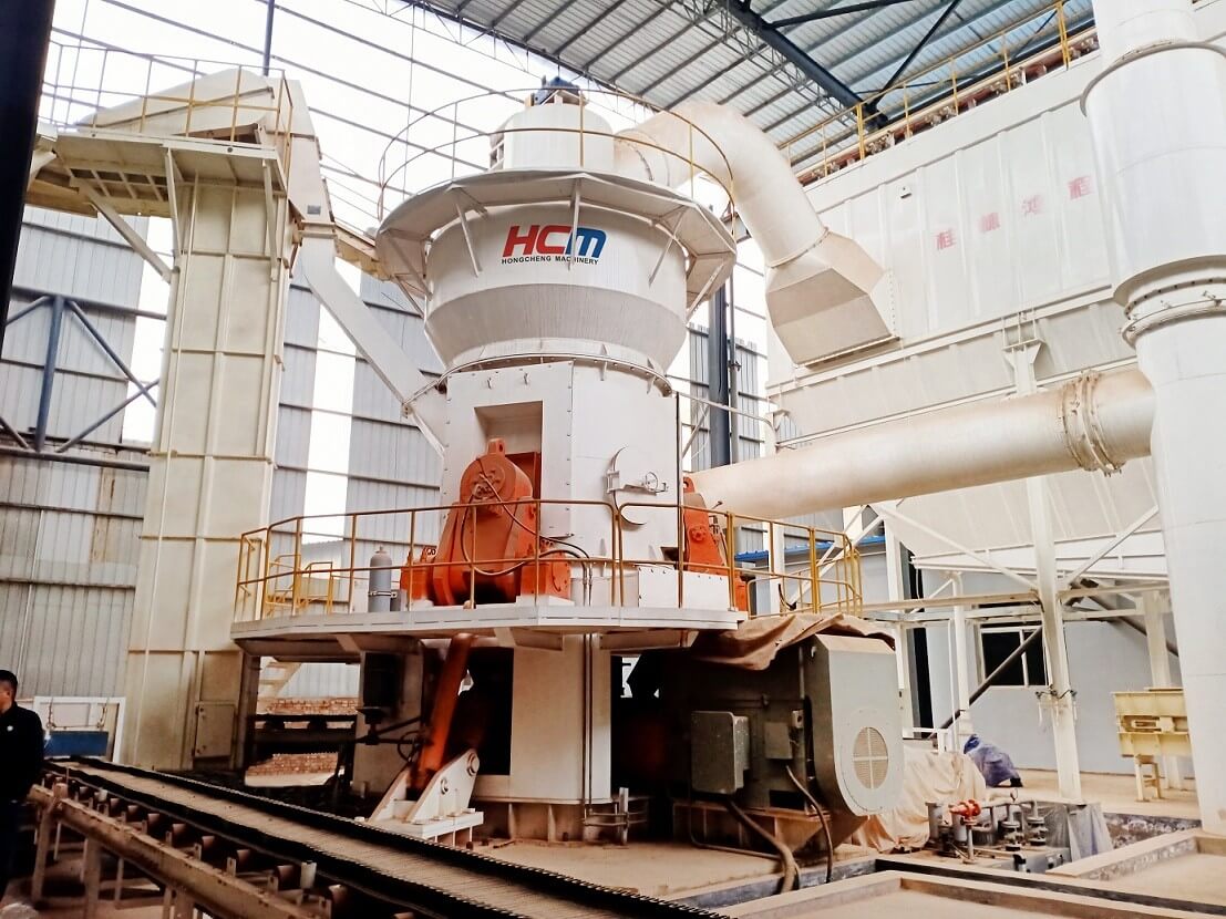 Steel slag powder making vertical mill process