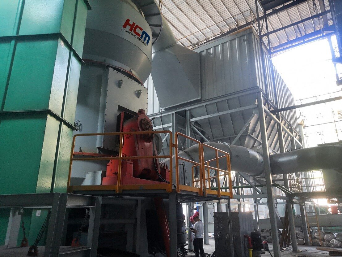 Working principle of steel slag vertical mill