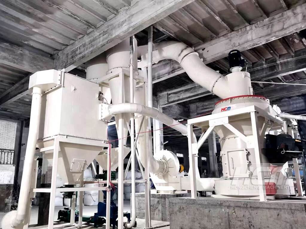 What kind of mill is used to produce calcium oxide-Raymond mill hc1290