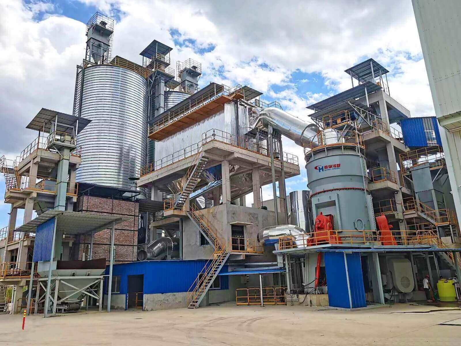 Utilization of solid waste in steel plants-vertical grinding mill